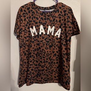 mama cheetah print shirt